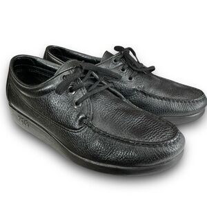 SAS Mens Black Amigo Pebbled Leather Dress Casual Shoes Men’s Size 9 1/2